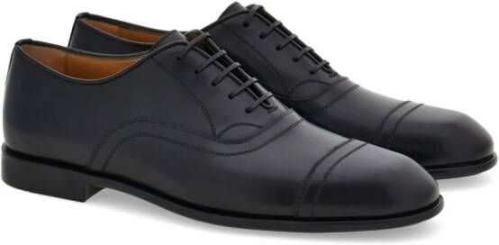 Ferragamo Leren Oxford schoenen Zwart