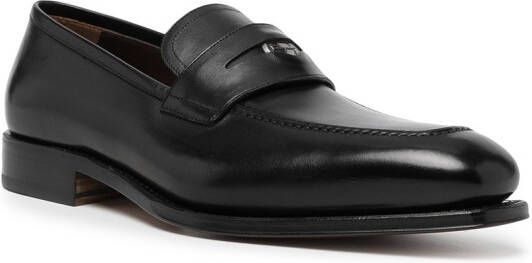 Ferragamo Tramezza leren loafers Zwart