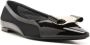 Ferragamo Vara ballerina's met mesh vlakken Zwart - Thumbnail 2