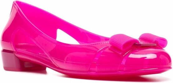 Ferragamo Vara ballerina's Roze