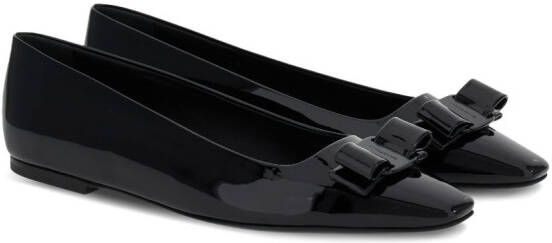 Ferragamo Vara ballerina's met strik Zwart