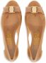 Ferragamo Vara ballerina's met strikdetail Beige - Thumbnail 4