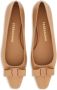 Ferragamo Vara ballerina's met strikdetail Beige - Thumbnail 4