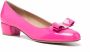 Salvatore Ferragamo Vara Bow pumps dames kalfsleer leer kalfshuid 4.5 Roze - Thumbnail 2