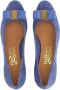 Ferragamo Vara Bow suède pumps Blauw - Thumbnail 4