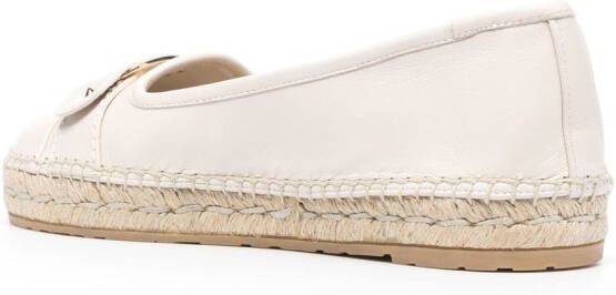 Ferragamo Vara espadrilles met gespdetail Beige