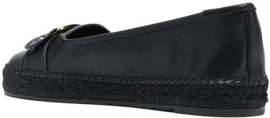 Ferragamo Vara espadrilles met gespdetail Zwart