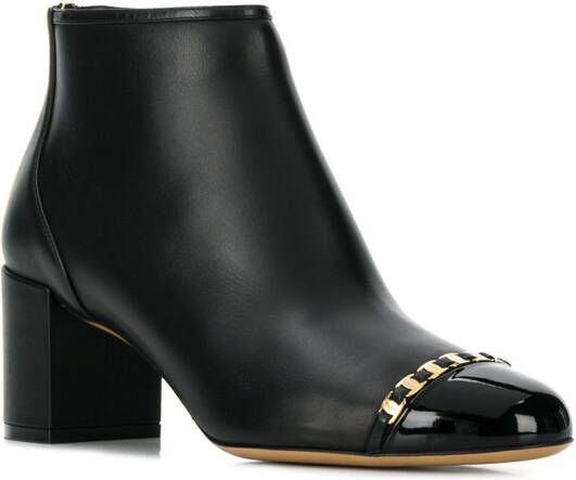 Ferragamo Vara laarzen met ketting Zwart