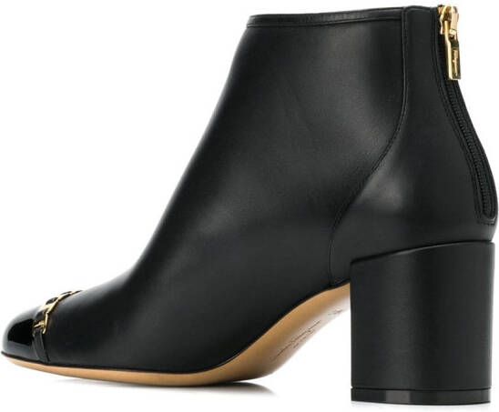 Ferragamo Vara laarzen met ketting Zwart