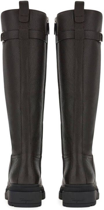 Ferragamo Vara laarzen met kettingdetail Zwart