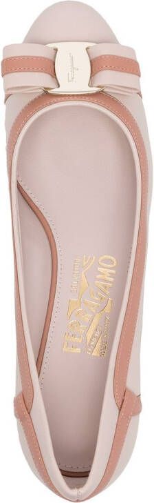 Ferragamo Vara leren pumps Roze