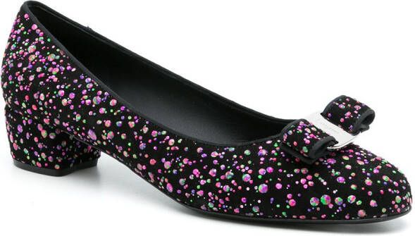 Ferragamo Vara pumps verfraaid met pailletten Zwart