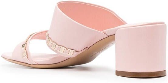 Ferragamo Vara sandalen met ketting Roze