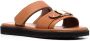 Ferragamo Vara sandalen met klittenband Bruin - Thumbnail 2
