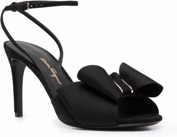 Ferragamo Vara sandalen met strik Zwart