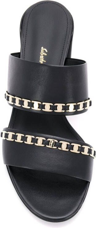 Ferragamo Vara sandalen met strik Zwart