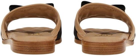 Ferragamo Vara slippers met strik Beige