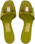 Ferragamo Vara slippers met strik Groen - Thumbnail 4