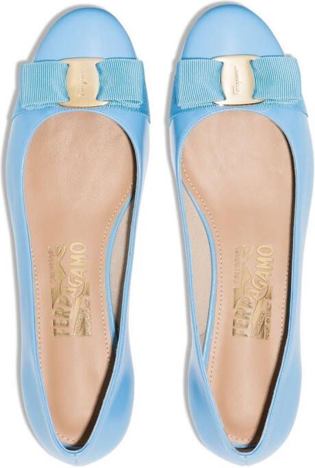 Ferragamo Varina ballerina's Blauw