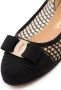 Ferragamo Varina ballerina's verfraaid met strik Zwart - Thumbnail 2