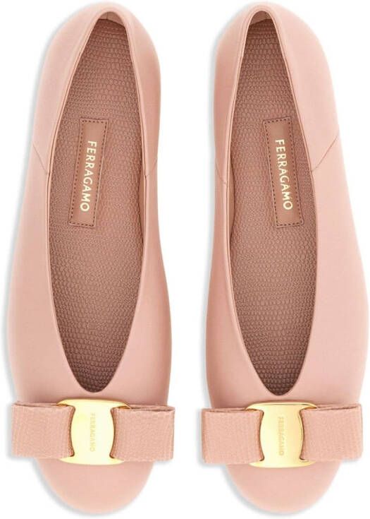Ferragamo Vara ballerina's Roze