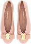 Ferragamo Varina leren ballerina's Roze - Thumbnail 4