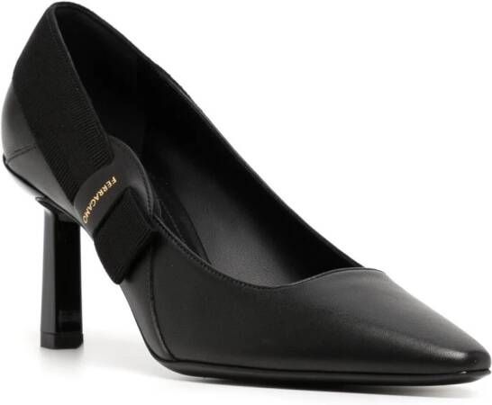 Ferragamo Vissia leren pumps Zwart