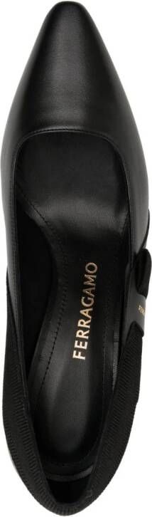 Ferragamo Vissia leren pumps Zwart