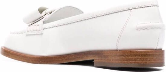 Ferragamo Viva loafers verfraaid met strik Wit