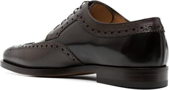 Ferragamo Leren derby schoenen Bruin