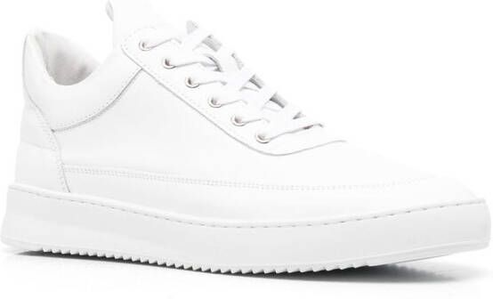 Filling Pieces Sneakers met logo-reliëf Wit