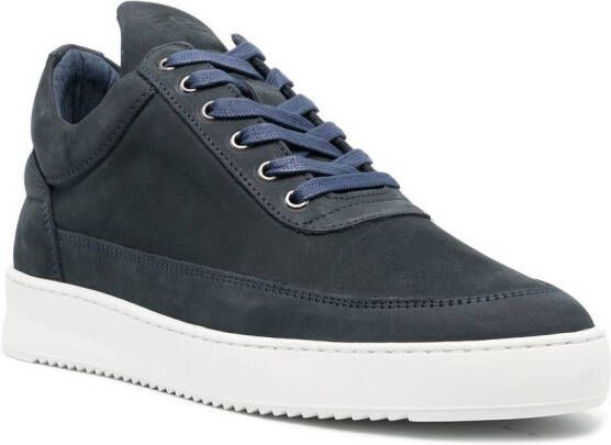 Filling Pieces Suède sneakers Blauw