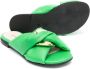 Florens Gewatteerde slippers Groen - Thumbnail 2
