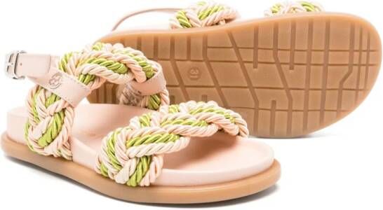 Florens Geweven sandalen Roze