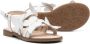 Florens Leren sandalen met patroon Wit - Thumbnail 2