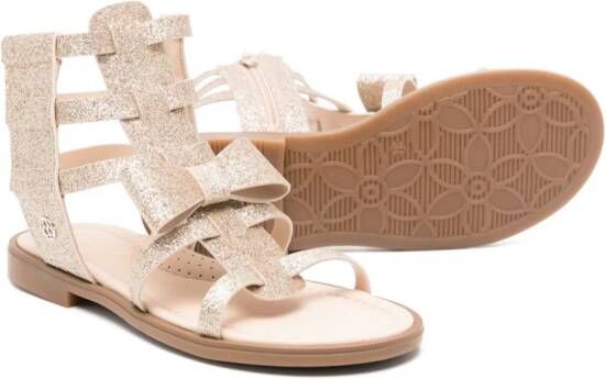 Florens Sandalen met glitter Goud