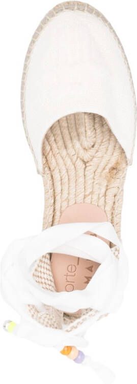 Forte Espadrilles met plateauzool Beige
