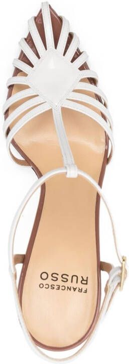 Francesco Russo Sandalen met puntige neus Wit