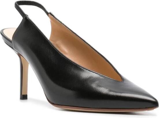 Francesco Russo Pumps met puntige neus Zwart