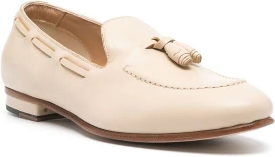 Francesco Russo Loafers met kwastjes Beige