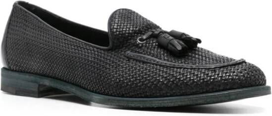 Fratelli Rossetti Geweven leren loafers Blauw