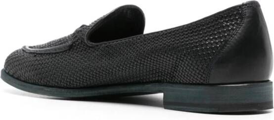 Fratelli Rossetti Geweven leren loafers Blauw