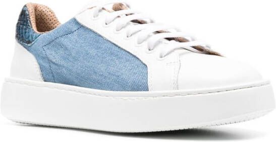 Fratelli Rossetti Sneakers met denim vlak Blauw