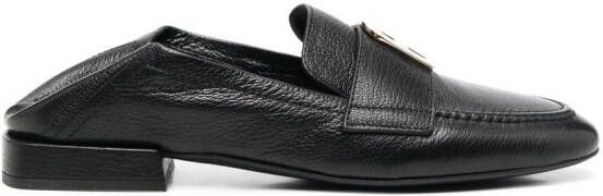 Furla Loafers met logoplakkaat Zwart