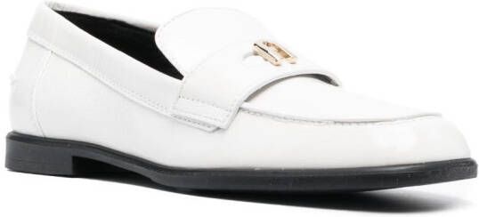 Furla Loafers met logoplakkaat Wit