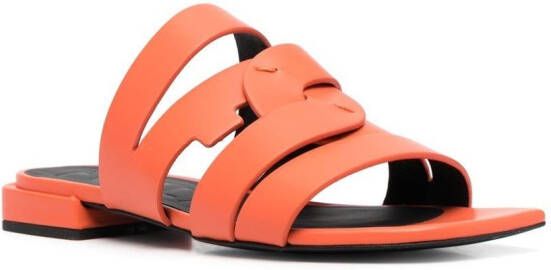 Furla Leren sandalen Oranje