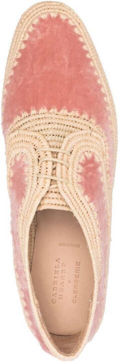 Gabriela Hearst Loafers met geweven riem Roze