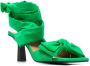 GANNI Sandalen met strikdetail Groen - Thumbnail 2