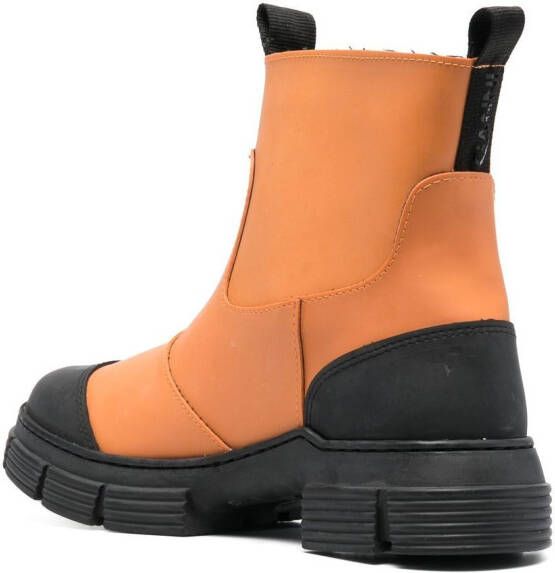 GANNI Chunky laarzen Oranje