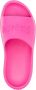 GANNI Chunky slippers met logo-reliëf Roze - Thumbnail 4